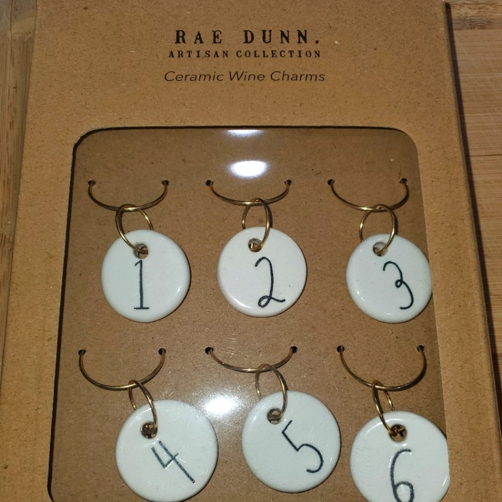 Rae Dunn wine charms